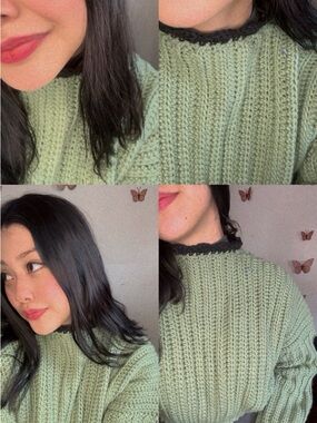Handmade short sweater